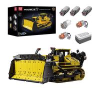 Mould King 17049 techniques Jouets de voiture Le bloc de construction du bulldozer PR766 motorisé Ensembles de camions de modèle