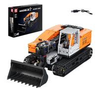Mould King 17054 Technologie Bulldozer Télécommandé Pince Blocs de Construction Chargeuse sur Roues Blocs de Construction Kit de Modèle avec Moteur pour 14+ Adultes (1423 Pièces)