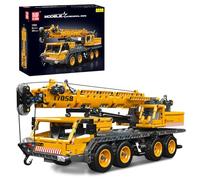 Mould King 17058 Technik Kit de Construction Camion de Grue 997 pièces | Composé de grue et de camion, grue de chantier mobile, pour adultes à partir d'adultes
