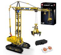 Mould King 17059 Modèle de Grue sur chenilles télécommandée, 1731 pièces Technique Grue en kit, Briques de Serrage Grue à Tour Cubes de Construction comme Jouet et Cadeau ( à partir de 14 Ans )