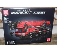 Mould King 17074 Autokran Rouge 5achs Ltm 1100 Neuf 3218 Pièces Grue Mobile