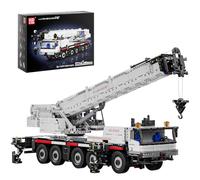 Mould King 17075 Technik Grue télécommandée Camion Briques de construction Jouet LTM 1110 Grue à charges lourdes Blocs de serrage avec moteurs pour adultes à partir de 14 ans (3248 pièces)