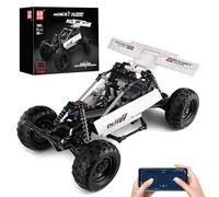 Mould King 18001 - Briques de construction contrôlées par application avec télécommande - Modèle avec 3 moteurs - Voiture tout-terrain technique tout-terrain - Véhicule d'escalade réaliste - Cadeau