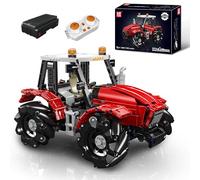 Mould King 18037 Modèle de construction de tracteur télécommandé 1392 pièces avec roue de blé Kit de montage pour véhicule de construction comme jouet et cadeau (à partir de 14 ans garçon/fille)