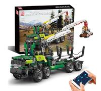 Mould King 19006 Forest Machine Building Kit, Camion à Bois pneumatique avec Grue de Chargement, 938 + PCS Voiture de Construction Jouet kit de Construction Stem garçon Brique de Construction