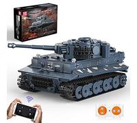 Mould King 20014 Panzer Modèles de Construction, Réservoir télécommandé avec télécommande et App Dual Control, Kit de Construction de Tank pour Adultes et Enfants