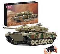 Mould King 20020 MOC Leopard 2 Jouet de réservoir, Ensemble de Blocs de véhicules Militaires, Bloc de Construction électrique à Distance,aux garçons et aux Enfants de Plus de 8 Ans (1091 + PCS)