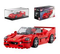 Mould King 27066 Technique Speed Champion Auto Blocs de construction F50 Voiture de course Blocs de serrage Voiture de sport Jouet de construction avec vitrine acrylique Modèles de voitures à