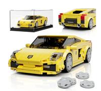 Mould King 27076 Technique Speed Champion Blocs de construction pour voiture Supercar de sport Galard avec vitrine acrylique Cadeaux pour adultes et adolescents (342 pièces)