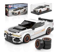 Mould King 27083 Technique Speed Champion Voiture de course Blocs de construction Voiture de sport Jouet de construction avec vitrine acrylique Modèles de voitures à collectionner (420 pièces)