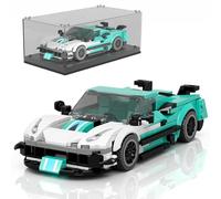 Mould King 27085 Speed Champion Technique Blocs de construction pour voiture de super sport F8XX Modèle de voiture de course avec vitrine acrylique Cadeaux pour 8 enfants et adultes (412 pièces)
