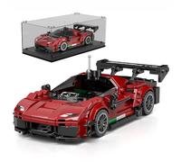 Mould King 27087 Technique Speed Champion Blocs de construction voiture de sport F296 GT3 avec vitrine en acrylique Cadeaux pour adolescents et adultes (416 pièces)