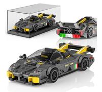 Mould King 27092 Huayra R Speed Champion Technik Ensemble de construction de voiture et vitrine, MOC Classic Race Cars Cadeaux d'anniversaire pour adultes/adolescents, modèles de véhicules créatifs et