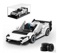 Mould King 27110 Technique Speed Champion Blocs de construction Voiture de sport Cabriolet Ensemble de blocs de construction avec vitrine acrylique Cadeaux pour adolescents et adultes (395 pièces)