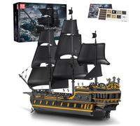 Mould King Corsair Ship Model Blocks, MOC Black Pearl Sailing Model Building Kit, kit de maquette de bateau assemblé jouets, cadeaux et objets de collection (4794 objets)