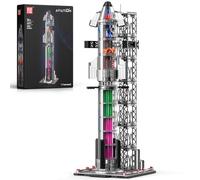 Mould King Ensemble de blocs de construction de fusée spatiale 21077, 1231 + pièces, modèle de navette spatiale semi-transparente, fusées d'exploration de vaisseau spatial à collectionner pour adultes