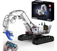 Mould King Grue de démolition Mobile, Pelleteuse motorisée contrôlée par Application, Camion, modélisme, Jouet de Construction pour Enfants/Adultes, idéal pour Le Jeu créatif et l'apprentissage (Plus