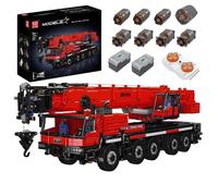 <Mould King Grue Ensemble de Blocs de Construction, 3218PCS, Fonctionnalité de Télécommande, 17074-Rouge