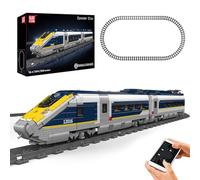 Mould King Locomotive électrique technique 12016, 1948 pièces télécommandées modèle de bloc de construction de train de passagers, dispositif de construction de bloc de serrage de train de chemin de