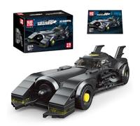 Mould King Model Car 27018 Bat Roadster Blocks, kit de Construction de Pinces de Course Techniques, Roues Noires Collector 407 modèles pour Enfants et Fans