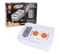 Mould King Module d'alimentation M0006S 4.0, avec télécommande rechargeable et boîtier de batterie, 4 accessoires de mise à niveau de port de sortie d'alimentation (contrôle par application