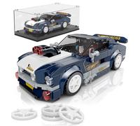 Mould King Musteng 27048 Technique Speed Champion Voiture de sport Blocs de construction Voiture de course 1967 Briques de serrage avec vitrine acrylique Modèles de voitures à collectionner (387