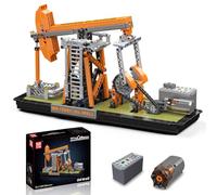 Mould King Technik 17087 Kit de construction électrique avec moteur pour plate-forme de forage pétrolier, 840 pièces MOC jouet pour adolescents à partir de 14 ans et adultes