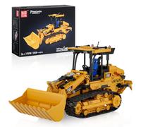 Mould King Technique - Modèle de pelleteuse à chenilles avec application télécommandée, kit de construction pour modèle de machine de chantier avec 1208 pièces, jouet STEM 17098 pour enfants à partir