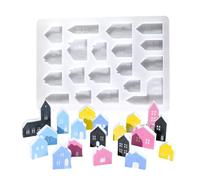 Mould Mould Mould - Mould - Moules en silicone pour moulage de bougies - 19 cavités - Moulds de maison - Moulds en résine de bureau - Fabrication de bougies - Moules de cuisson pour moulage