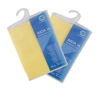 Mouldmaster Lot de 2 toiles Aida Jaune 14 points, 39 cm x 45 cm