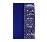 Mouldmaster Toile Aida 14 fils Bleu roi 39 x 45 cm