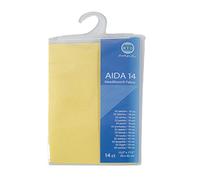 Mouldmaster Toile Aida 14 points, jaune, 39 cm x 45 cm