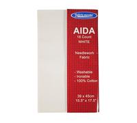 Mouldmaster Toile Aida 18 fils Blanc 49 x 45 cm, 49x45cm