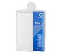 Mouldmaster Toile Aida blanche 11 points, 39 cm x 45 cm