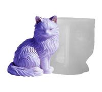 Moulds en résine en silicone, moule en résine pour chat | Décoration en béton | Moule à savon en résine | Porte-bougie pour maison, chambre, mariage, dîner table