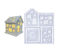 Moulds - House Candle Moulds | Moulds en résine Casting Moulds | House Resin Moulds Silicone House Shaped Molds For Resin House Shape Silicone Molds Craft Molds For Resin Casting
