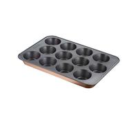 Moule 12 Muffins Tefal Airbake 29x41 Cm Anti-adhésif Acier Marron Tefal
