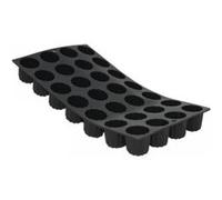 De Buyer – Moule en silicone Moul'flex 1977.01 – 28 mini-cannelés – 17,5 x 30 cm – Noir