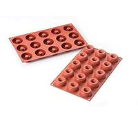 Moule 300 x 175 mm silicone professionnel Silikomart SF171 Small Donuts