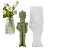 Moule 3D Casse-Noix Statue Réutilisable Manuel Animal | Moules en silicone en forme de soldat pour chocolat, gelée, biscuits, savon, gâteau, argile