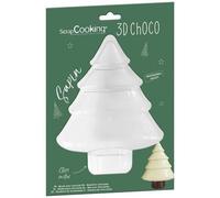 ScrapCooking – Moule rigide chocolat Sapin 3D 6760 – Accessoire pâtisserie Qualité professionnelle