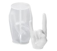 Moule 3D en forme de main - Moule en silicone avec gestes, moule à gâteau compatible avec résine pour anniversaire, Halloween, Noël, fête des mères