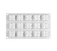 Moule 3d En Silicone Pour Bougie En Résine, Cube À Bulles, Pour Artisanat Fait À La Main, Barre De Massage, Savon, Crème Glacée, Chocolat, Dessert