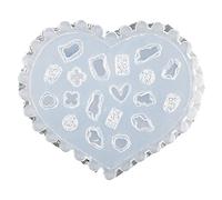 Moule 3D en silicone pour nail art A B | Moule 3D en silicone pour sculpture d'ongles en forme de papillon et cœur, nœuds, pochoirs de stamping pour vernis gel UV