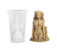 Moule 3D Forêt Fée érable, Lot de 1/2 Empreinte Flexible Démoulage Facile Silicone, Matrice pour Bougie Résine Plâtre DIY, pour Décoration Maison et Artisanat Créatif
