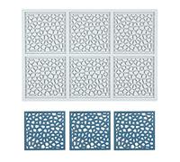 Moule 3D Pierre carrée creuses pour fondant et dentelle, tapis dentelle, Moule à chocolat et sucre Décoration de gâteau Dessus de cupcake