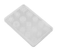 Moule 3d pour Ongles en Silicone Blanc, Gabarit Décoratif Réutilisable | Effet Gaufré, Flexible pour Résultats Réguliers, Usage Maison ou Salon, Convient aux Ongles et Fondant