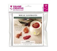 Moule 4 fondants à bougie forêt