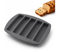 Moule 5 cake long multi mini apéritif apero compatible Cake Factory Infinity XXL en silicone platinum petit, patisserie, brioche, pain rectangulaire
