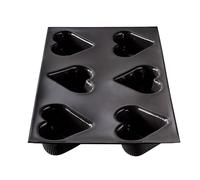 Moule 6 cœurs bombés Flexipan
